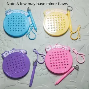 Cute Cartoon Stress Relief Keychain, Keychain For Bags, Mini Car Key Chain Doll Machine Gift, Adorable Magnet Board Key Ring Pendant, Keychain Kawaii