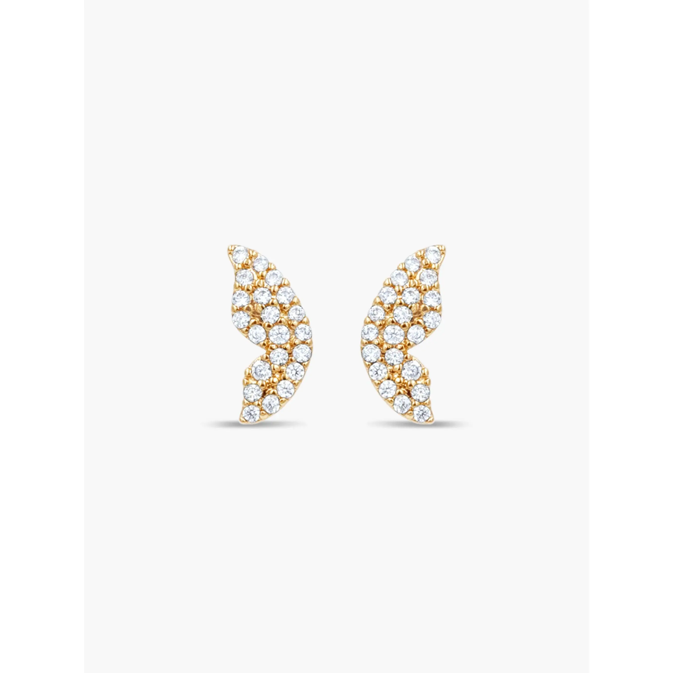 Butterfly Wing Studs Double piercing Earrings