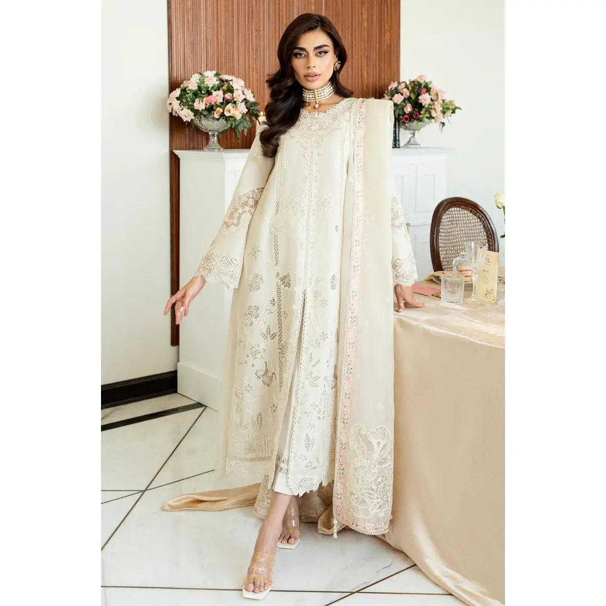 Qalamkar - CS-08 Ersa 3 Piece Embroidered Lawn