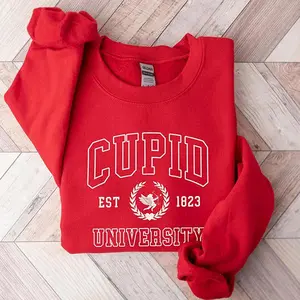 Cupid University Sweatshirt, Cute Valentine's Day Shirt, Funny College Sweatshirt, Love Crewneck Sweatshirt, Cupid Sweater