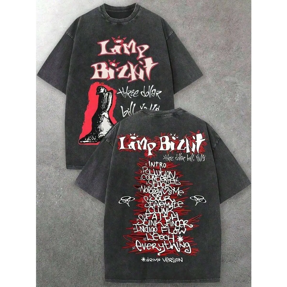 Mens Clothes;Summer TopsMen's Limp Bizkit Three Dollar Bill, Y'all TracklistGraphic Crew Neck T-Shirt| Soft Fabric| Nu-MetalRock Casual Style| Mens Shirts Gifts For Mensummer Outfits SMRA
