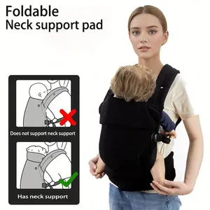 Baby Carrier Backpack, Newborn Sling Carriers, Adjustable Ergonomic Carrier, Adjustable Buckle & Anti-Slip X-Strap Design, Lightweight Breathable Fabric, All Seasons Use, Perfect Gift