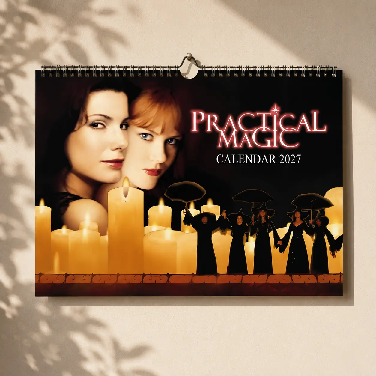 Practical Magic 2027 Wall Calendar, Owens Sisters Witchy Gift, Cottagecore Halloween Decor, Sandra Bullock Nicole Kidman Fan Calendar