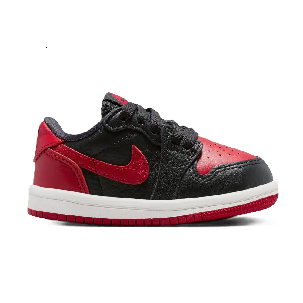 Toddler's Jordan 1 Retro Low OG Black/Black-Varsity Red (IW6279 001)