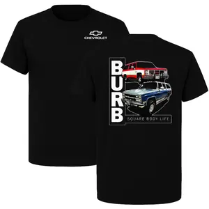 BURB Squarebody Life T-Shirt, Classic Chevy Suburban Truck Graphic Tee, Chevrolet Squarebody Shirt for Car Enthusiasts