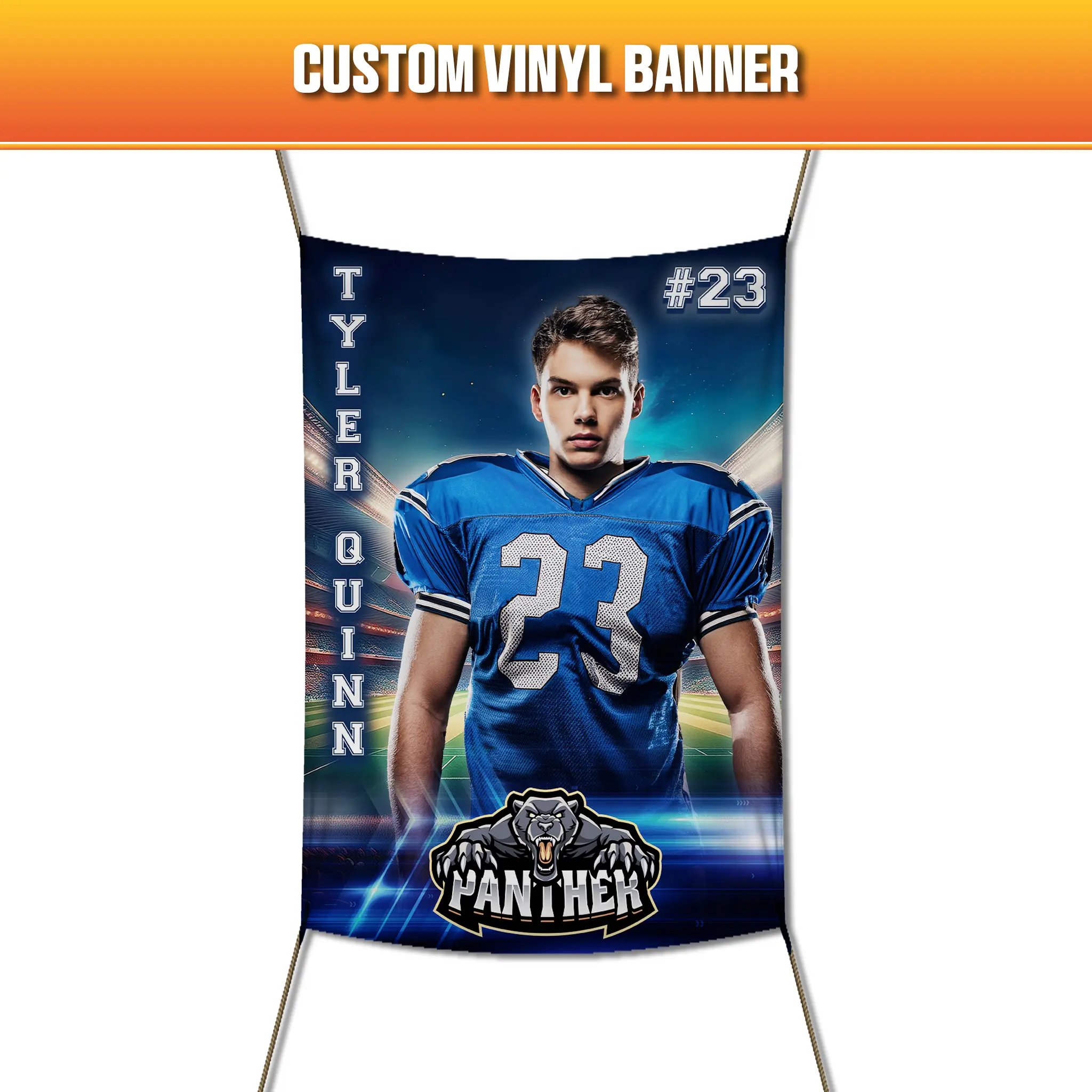 Custom Printed Vinyl Banner - Ships in 24 Hours - Unique Custom Printed Design for Event Decor & Personal Branding