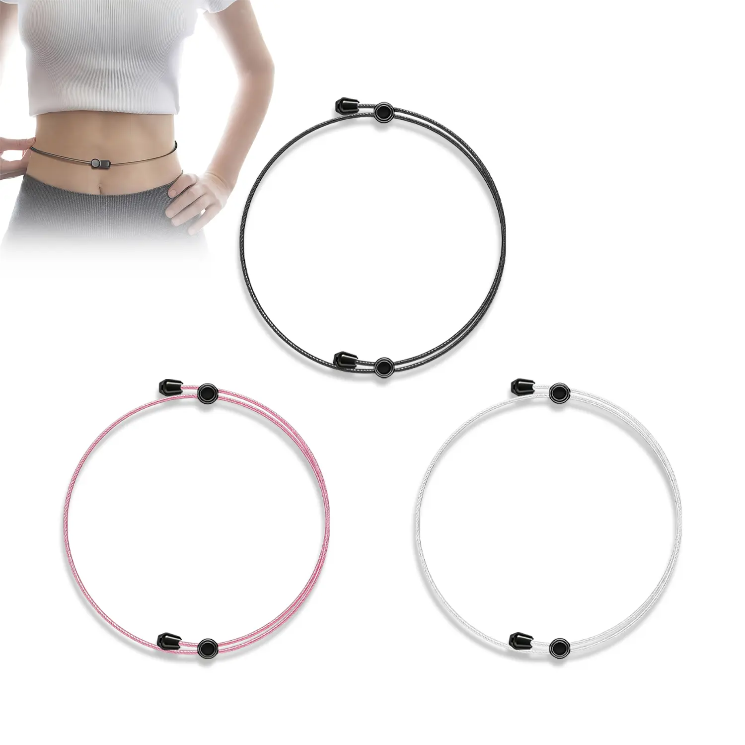 #SummerVibes 3Pcs Crop Band Women, Adjustable Shirt Tuck Band Women, Crop Top Band Elastic Stretch Belts Tool for Girl Change Style of Clothes