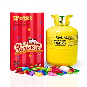 Spozer Helium Tank Kit 13L Spozer for Party Wedding Decoration at Home Free 30pcs 9" Balloons