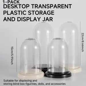 Handheld Display Case, Transparent Plastic Storage Box, Dustproof Waterproof Organizer, Ideal for Collectibles, Collectible Figurines & Decorative Items, Cute Collectible Figurines