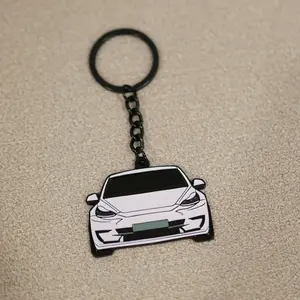 Model 3 / Model Y Molded Keychain – Premium Metal Keychain for Tesla Owners – Durable, Sleek Design – Perfect Fit for Tesla Keys