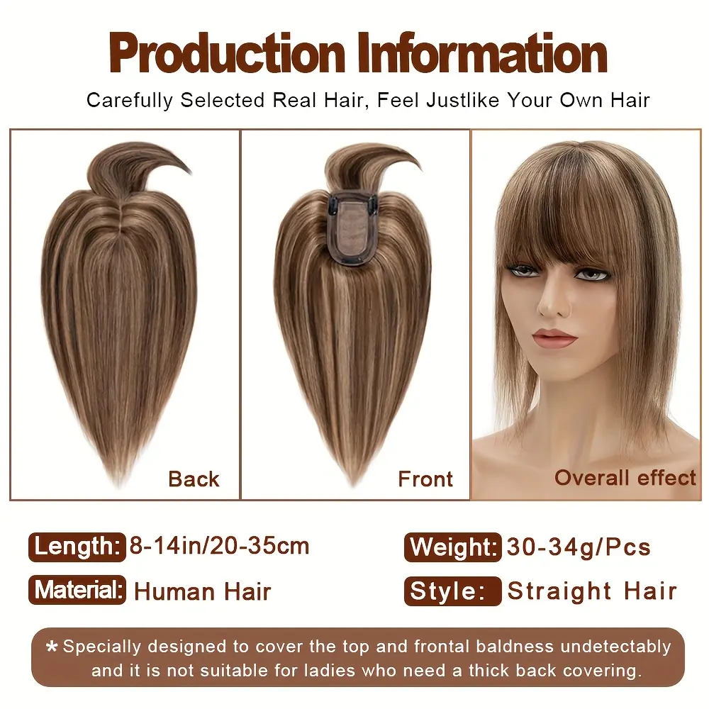 Hot Fashionable Hair Topper 6-14 Inch Hair Toppers for Women  display picture 2