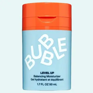 Bubble Skincare Level Up Balancing Face Moisturizer - Hydrating Gel Moisturizer Formulated with Zinc PCA + Niacinamide for Improved Texture & Radiance