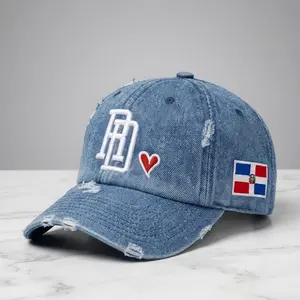 Dominican Republic Premium Snapback Cotton dad hat Material DR Logo Design Dry Clean Only Embroidered Hat with Dominican Flag & Adjustable Strap baseball hat women’s headwear
