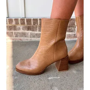 Camel Croc Bootie