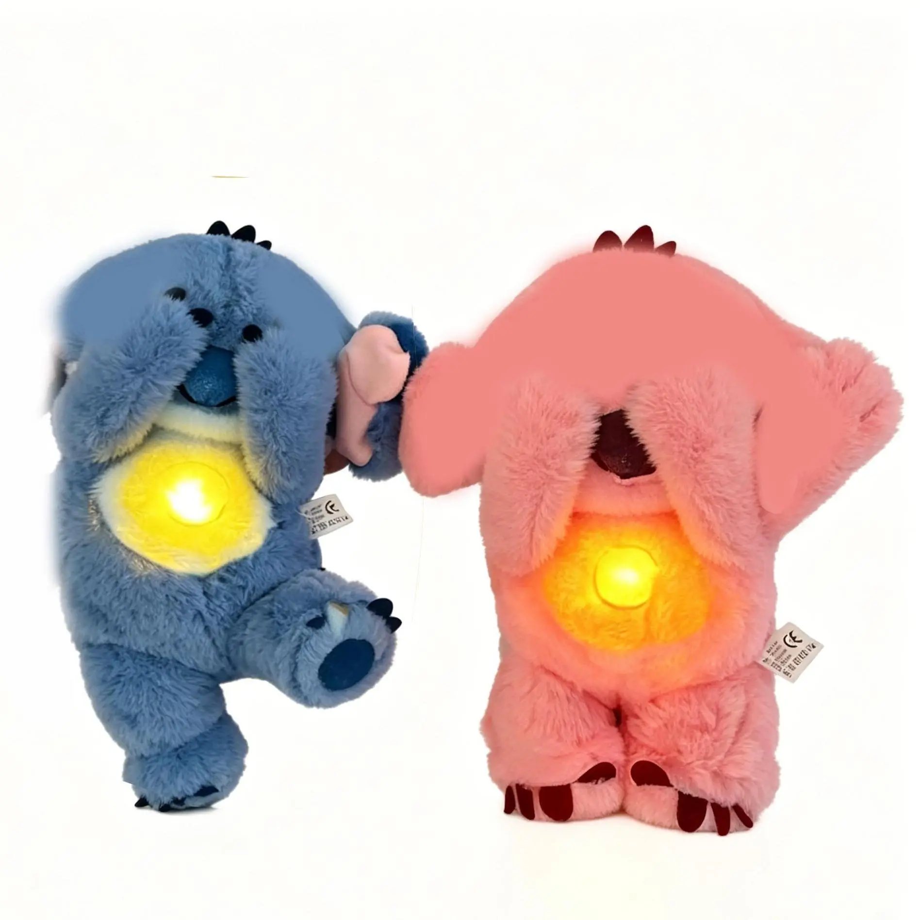 New Blue Soft Stuffed Huggable Stuffed Animal, Soothing Music & Breathing Sleep Aid Companion Doll, Sensory Stress Relief Toy Gift