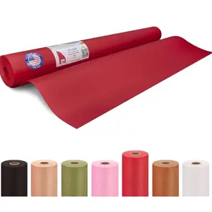 Red Kraft Paper Roll 36" x 2160" (180 feet)- Craft Paper Roll 45 lb Thickness for Art- Red Wrapping Paper, Gift Wrapping&Moving or School High-Density