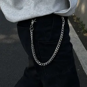 Pants Chain Belt for Men Women, Heavy Duty Wallet Keychain Pocket Jeans Trouser Chain for Wallet Pants
