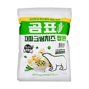 GOMPYO Korean Green Onion Cream Cheese Popcorn 125g - Savory & Sweet Snack