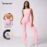 MASKERT Women's Sports Jumpsuit Tummy Control Butt Lifting Fitness Activewear Sports Outfits for Yoga & Gym
