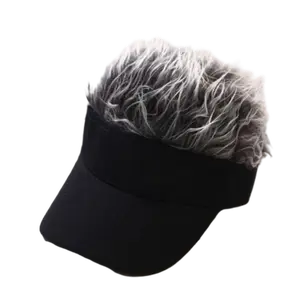 Men's Knit Wig Hats, Stylish Hip-Hop Caps with Brims, Trendy Knit Hats, Men's Party and Cosplay Accessories