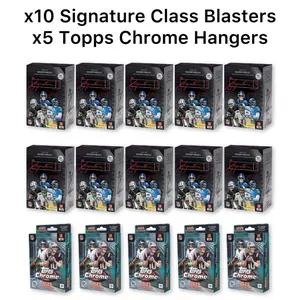 BREAK 51: PICK YOUR TEAM (10) 2025 TOPPS SIGNATURE CLASS BLASTERS (5) 2025 TOPPS CHROME HANGERS *CHASE AUTOS, SSP’s, & 1/1 SUPERFRACTORS*