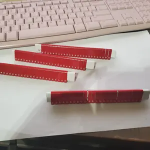 RED Gamebird Gamefowl Gallo Roosters Jiffy Wing Bands Style 893 Lot of 100 for Birds Over 2 Weeks Old Easy Application Management