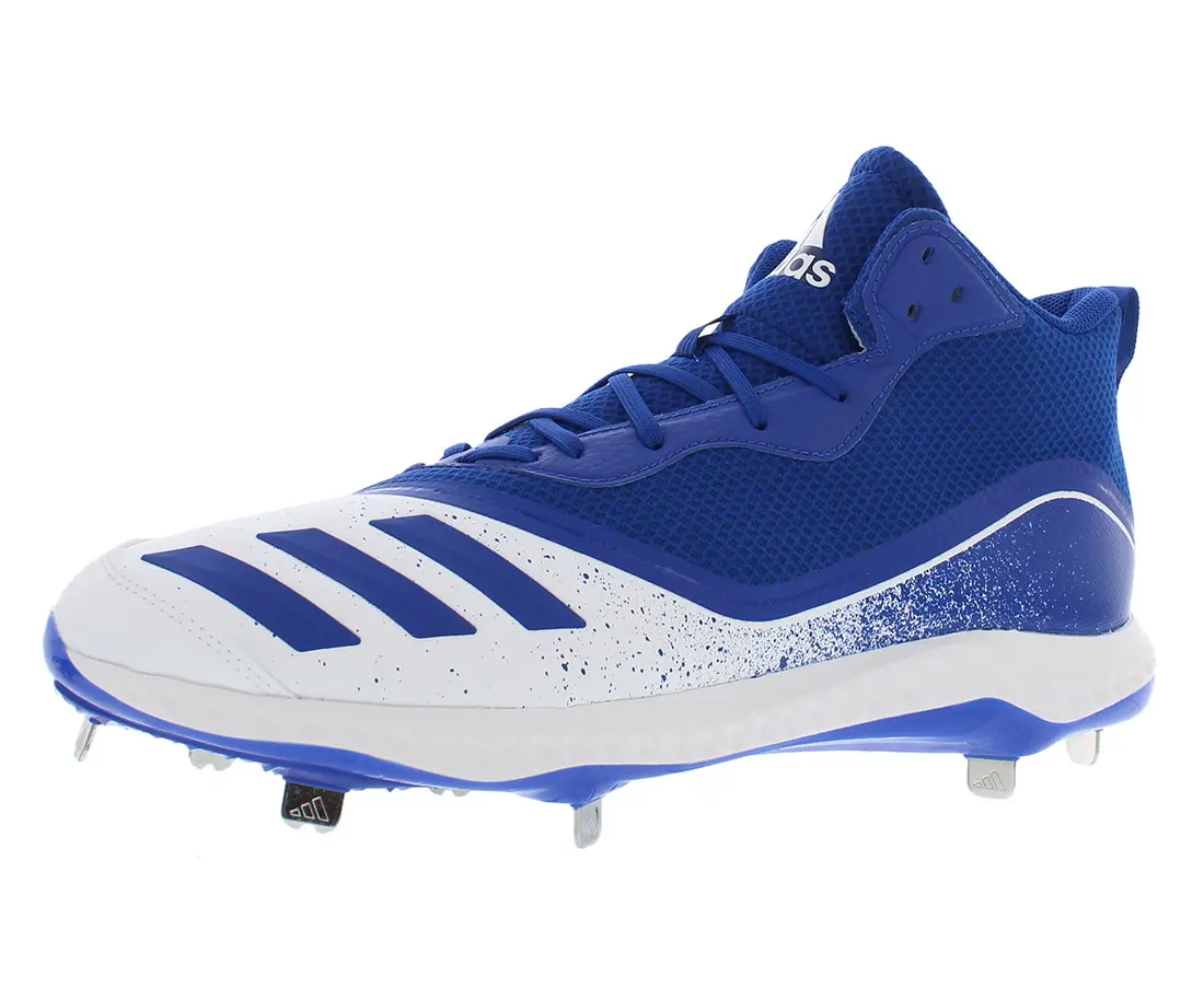 Adidas Icon V Bounce Men's Mid-Top Baseball Cleats, Athletic Sneaker-Style Sports Shoes, Trainer Footwear