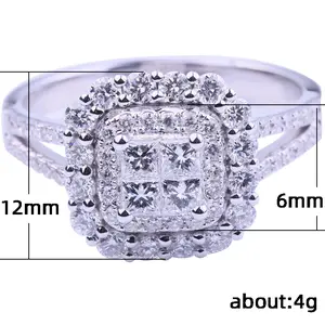 New Classic Women'S Micro-Pavé Zirconia Wedding Ring Hand Jewelry