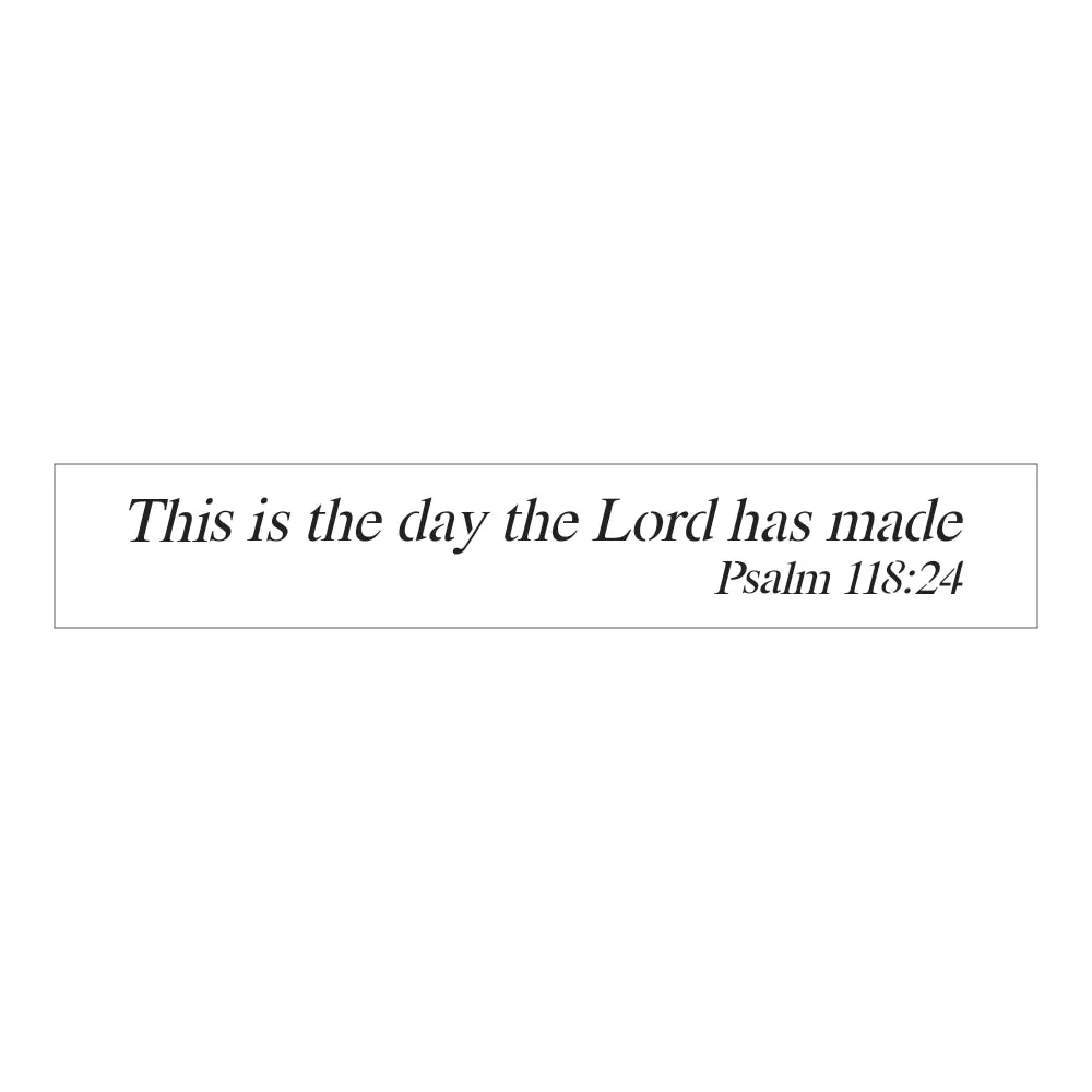 This is the Day the Lord Has Made Wall Stencil