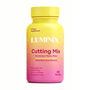 Cutting Mix Capsules-Strawberry Açaí Flavor – 60 Capsules,Berberine Chromium Magnesium -  Edible Optimum Edible Fitness Raspberry Tea Powder Lemonade Yerba Mate Healthcare