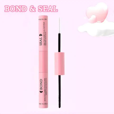 Double Ended Eyelash Extension Glue, Waterproof Eyelash Glue, Long Lasting Flawless Eyelash Bond and Seal Glue, Professional Makeup Accessories for Women, Eye Makeup Supplies