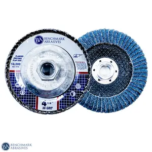 4-1/2" X 5/8"-11 T27 Curved Zirconia Flap Discs For Fillet Welds - 1 Piece