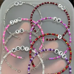 K-pop inspired Bangtan beaded bracelet