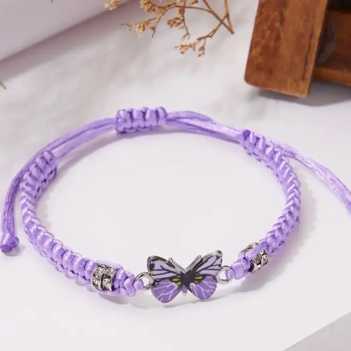 Braided flat knot hand rope bracelet Daily Braided flat knot hand rope bracelet Daily