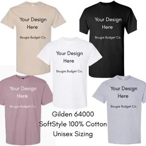 Pick-Your-Print Unisex SoftStyle Gilden Tee Cotton T-Shirt with DTF Print