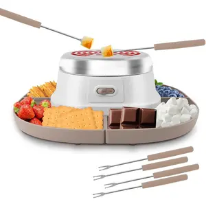 Tabletop Indoor Flameless Electric Smores Maker Kit Marshmallow Roaster, Movie Night Supplies Housewarming Christmas Gifts 120V