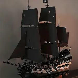 2026 new Creative Captain Pirates Ship Compatible with 10365 Building Blocks Boat Model Assemble Bricks Toy Kid Adult Xmas Gift
