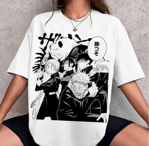 Jutsu Team Anime Shirt, Jujutsu Kaisen Character Art T-Shirt, Anime JJK Japanese Tee Shirt, Anime Manga Shirt, Gifts Idea