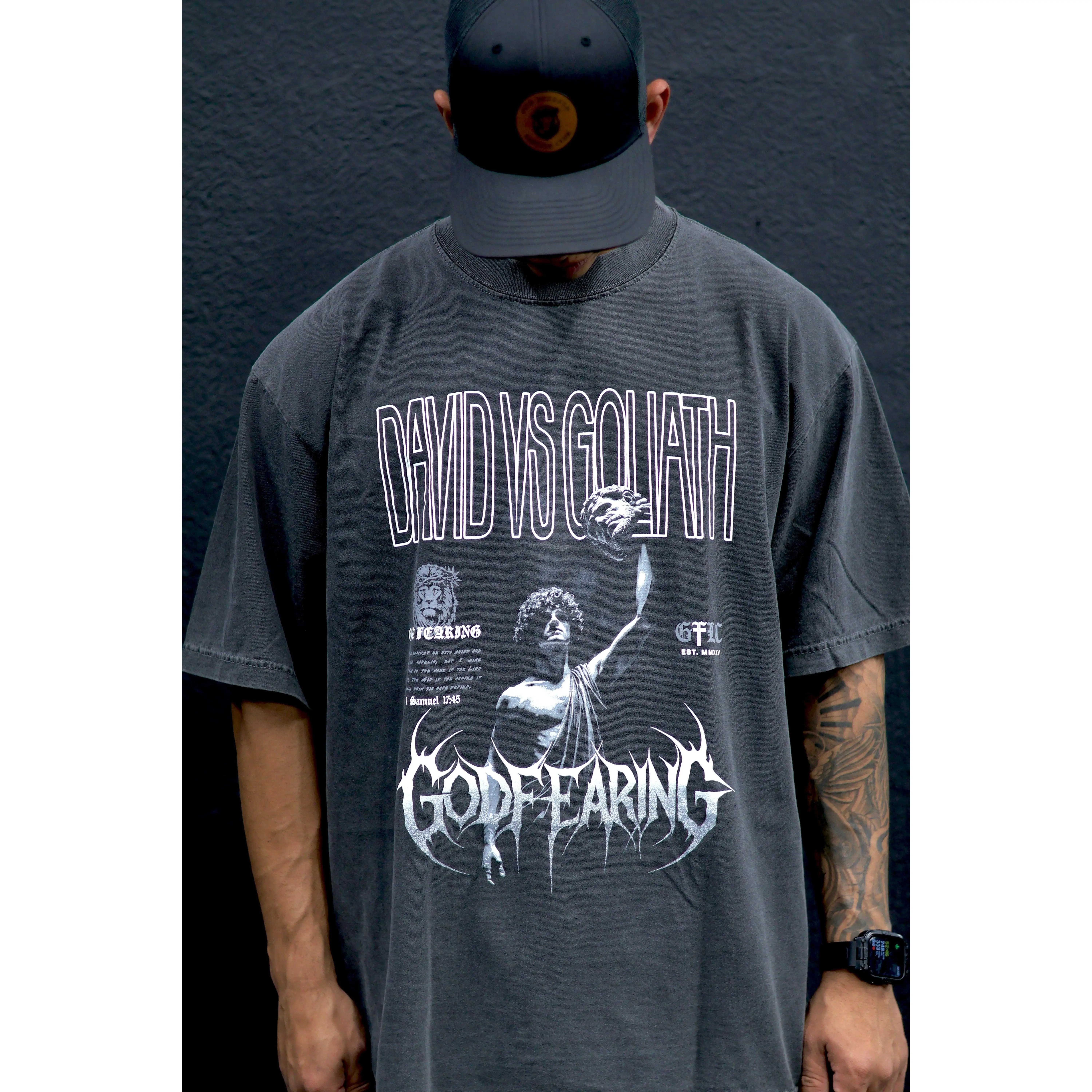 David vs Goliath Premium Heavyweight Shirt