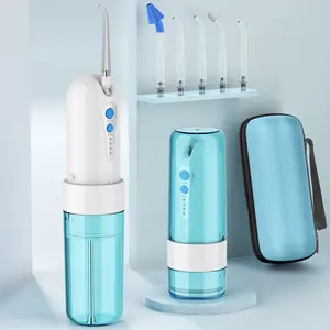 KOOVON Water Dental Flosser Cordless with Travel Case for Teeth Cleaning, Portable Oral Irrigator Rechargeable Waterproof, Druable water flosser teeth