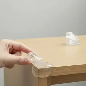 4/8pcs Transparent Corner Protectors, Versatile Anti-Collision Table Edge Guards, Silicone Protection for Coffee Tables, Beds, Windows, Furniture Accessories