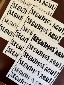 Seguimos Aquí | one of a kind original art print | Puerto Rican Print by Alejandra González Díaz