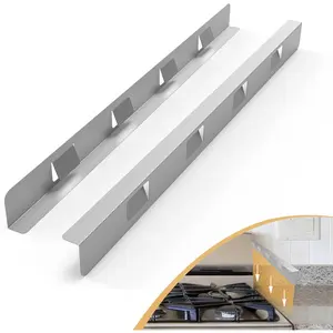 Stove Gap Covers 316 Stainless Steel Heat Resistant Oven Side Filler Between Stove and Counter Slide In Range Trim Kit for Kitchen 2 Pack 23.2 Silver