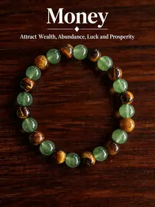 Wealth Manifestation Bracelet: Tigers Eye Bracelet, Genuine Tiger's Eye Crystals for Money & Luck, an ideal gift for friends and parents, everyday wear jewelry