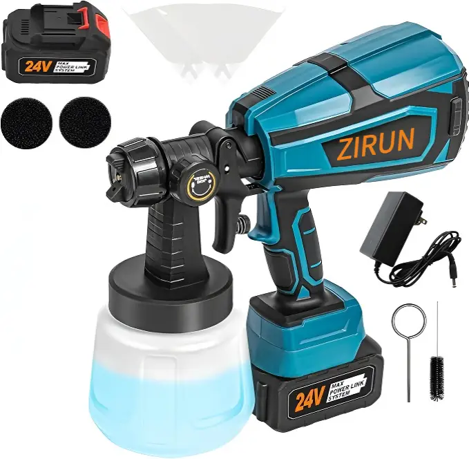 Paint Sprayer 850W High Power Electric Paint Spray Gun 1000ml Large Capacity Container Easy to Clean Suitable for Home Furniture Cabinets Fence Doors