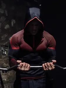 Onyx V5 Muscle-Fit Hoodie - Seamless Heavyweight Performance Sweatshirt - Pro Bodybuilding Pump Cover - Sweat-Wicking Gym Top