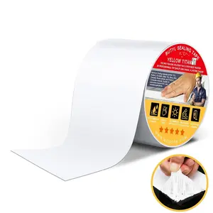 RV Roof Sealant Tape White, 4 Inch x 50  RV Repair Roof Sealer Seal Tape UV-Resistant  Sealant Tape for RV Repair, Camper, Trailer, Boat Sealing, Leaking Roof, Window