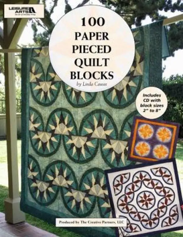 USED Book - 100 Paper Pieced Quilt Blocks with Bonus CD (Leisure Arts #4644) by Rita Weiss Creative Partners (Paperback) - english