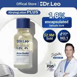 Dr.Leo Drying Lotion Plus – Pimple & Acne Treatment 1.8% Encapsulated Salicylic Acid+4% Niacinamide – For Oily, Acne-Prone & Sensitive Skin (20ml)