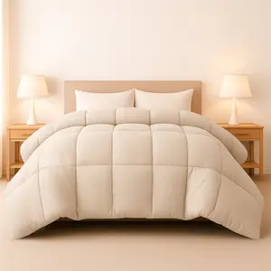 Lux Decor All Season Quilted 1pc Comforter – Box Stitching Down Alternative Duvet Insert, Soft Microfiber, Machine Washable, Oeko-TEX Certified – Available in 6 Colors – Twin/Queen/King Sizes